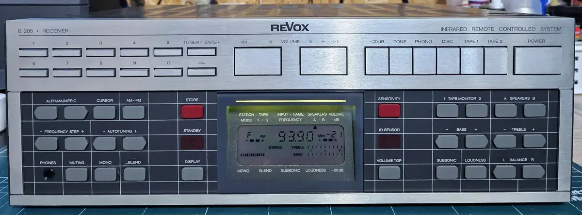 REVOX 리시버 엠프 B285 판매합니다